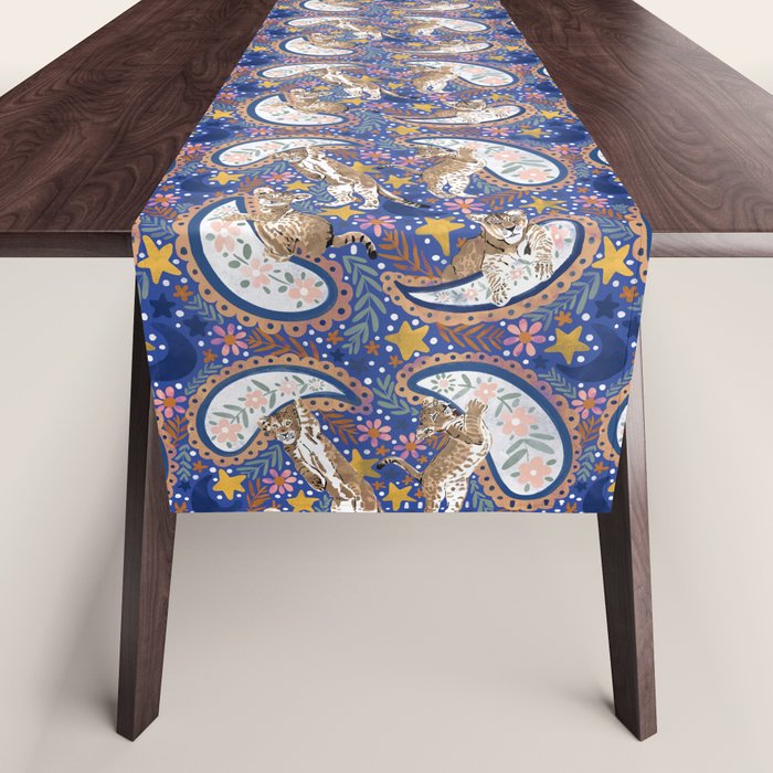 Leopard Cubs Starry Night Table Runner Gallery Image 1