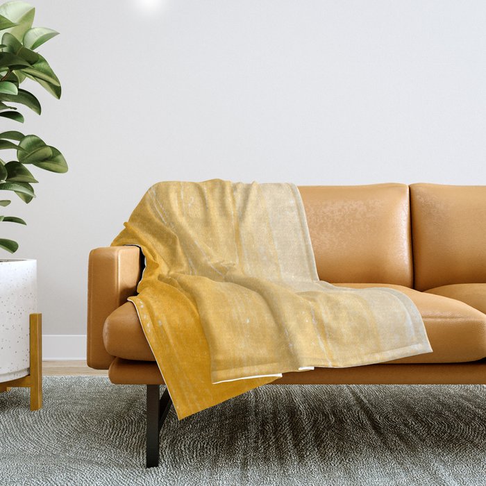 Saffron Paint Gradient Throw Blanket Gallery Image 1