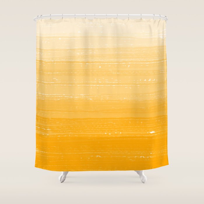 Saffron Paint Gradient Shower Curtain Gallery Image 1