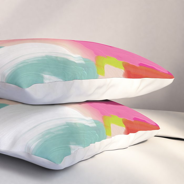 abstract pink art Pillow Sham Gallery Image 3
