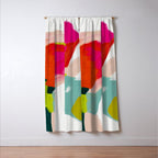 abstract pink art Window Curtain Gallery Image 3