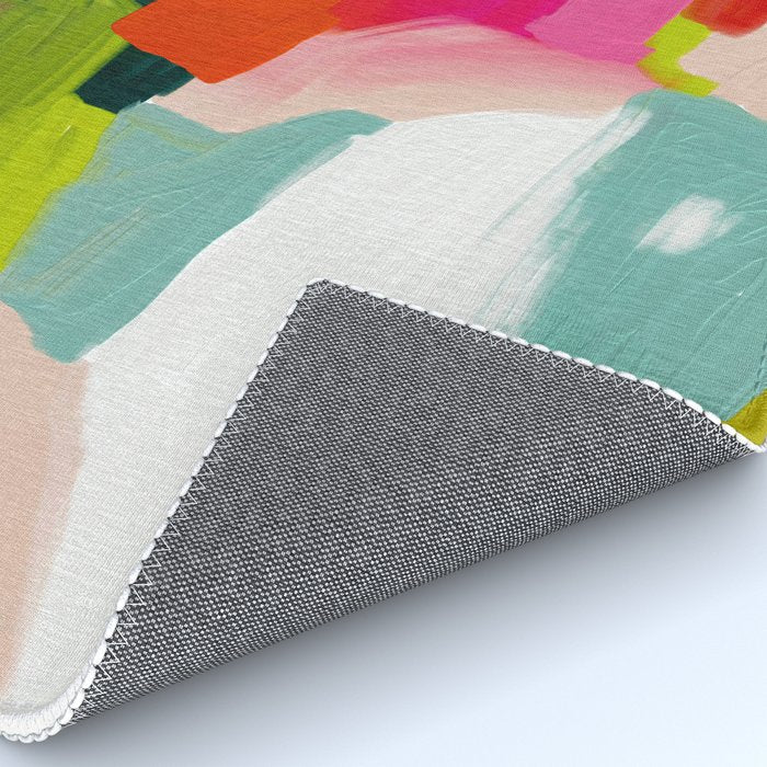 abstract pink art Rug Gallery Image 4