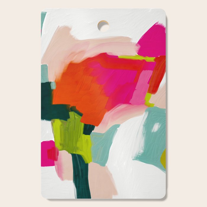 abstract pink art Cutting Board Gallery Image 1