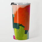 abstract pink art Travel Mug Gallery Image 3