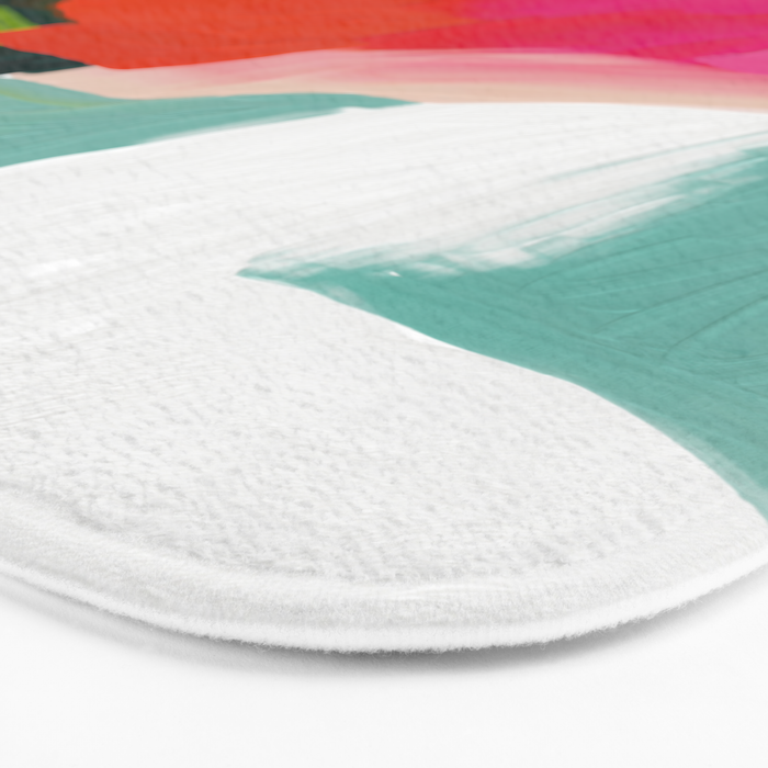 abstract pink art Bath Mat Gallery Image 3
