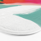 abstract pink art Bath Mat Gallery Image 3