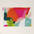 abstract pink art Welcome Mat Gallery Image 1
