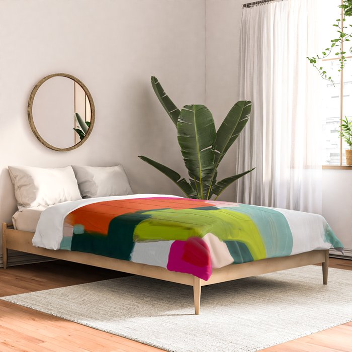 abstract pink art Comforter Gallery Image 2