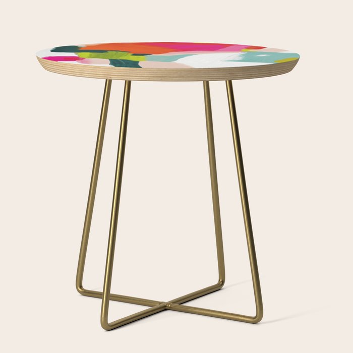 abstract pink art Side Table Gallery Image 1