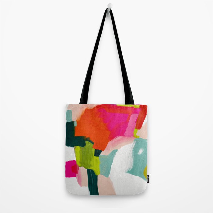 abstract pink art Tote Bag Gallery Image 2