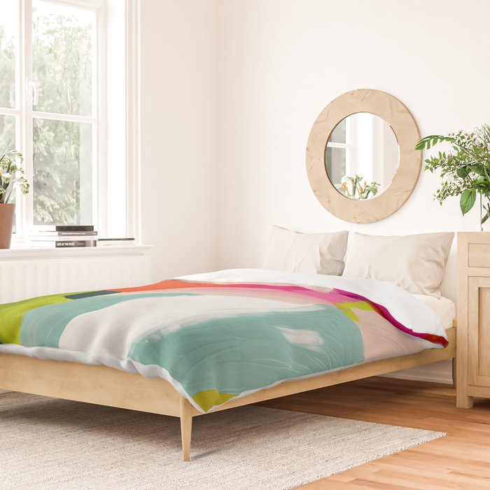 abstract pink art Duvet Cover Gallery Image 2