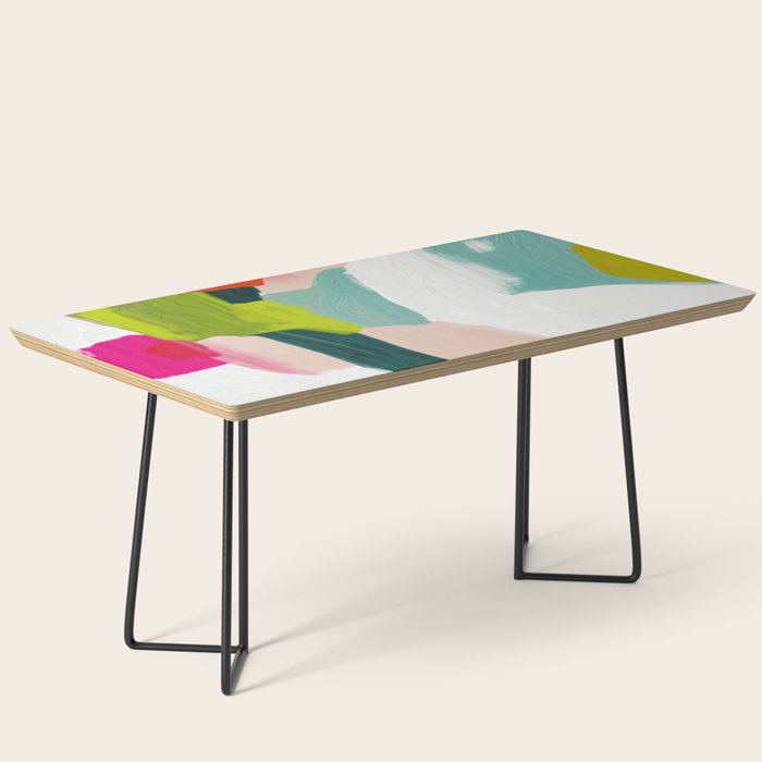 abstract pink art Coffee Table Gallery Image 1
