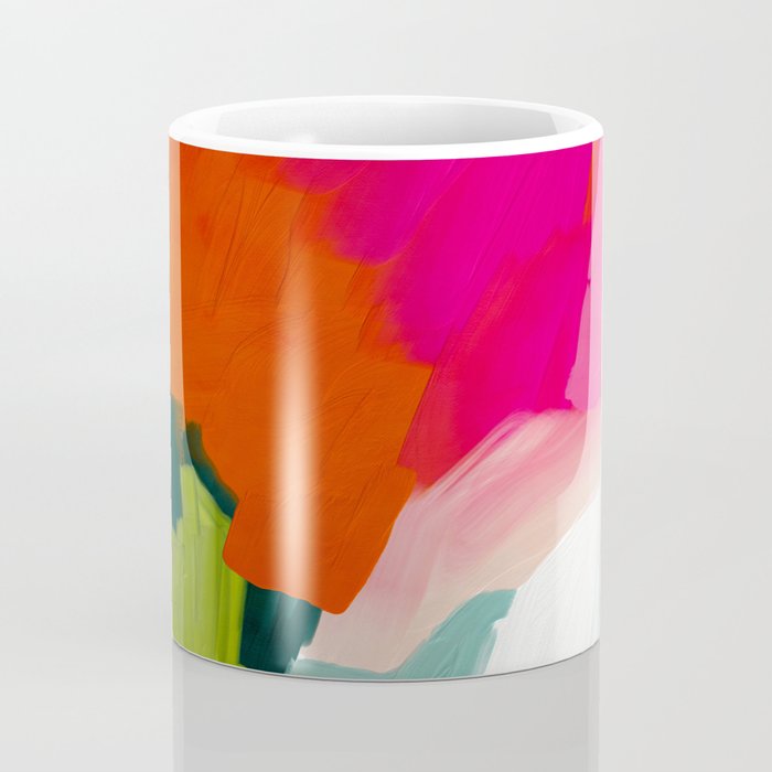 abstract pink art Coffee Mug Gallery Image 4