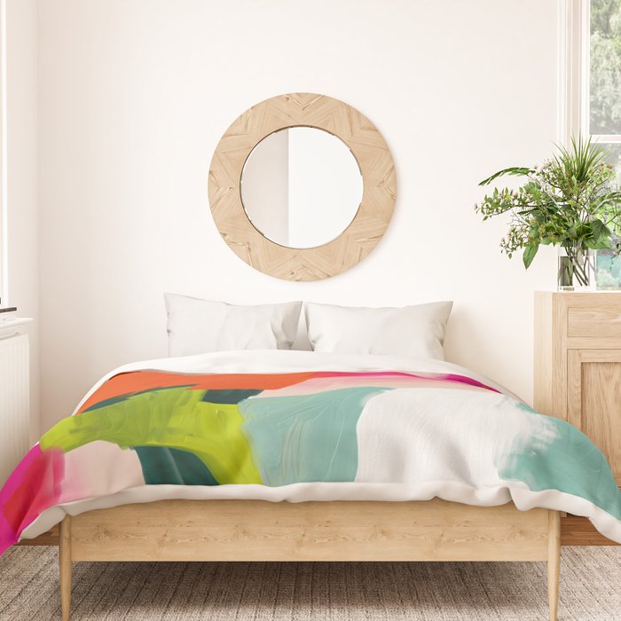 abstract pink art Duvet Cover Gallery Image 3