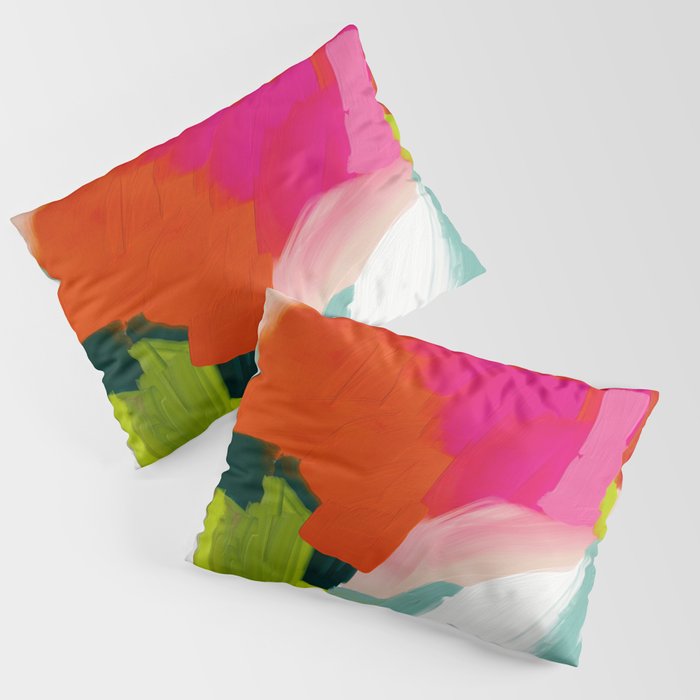 abstract pink art Pillow Sham Gallery Image 3