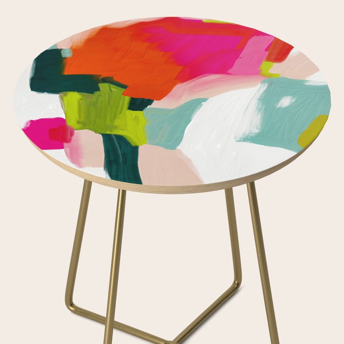 abstract pink art Side Table Gallery Image 2