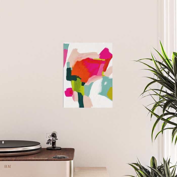 abstract pink art Poster Gallery Image 2