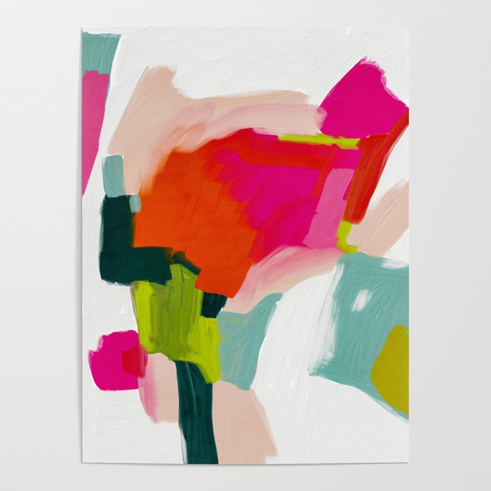 abstract pink art Poster Gallery Image 4