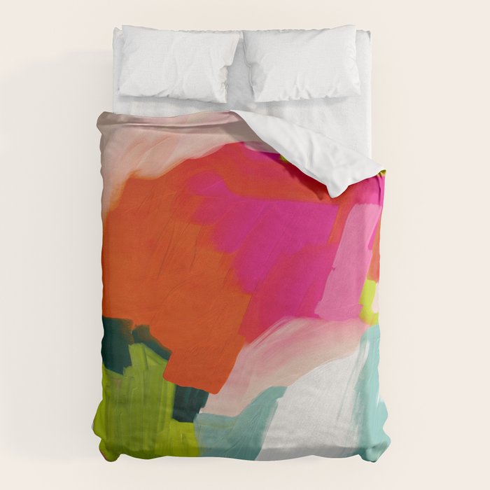 abstract pink art Duvet Cover Gallery Image 6