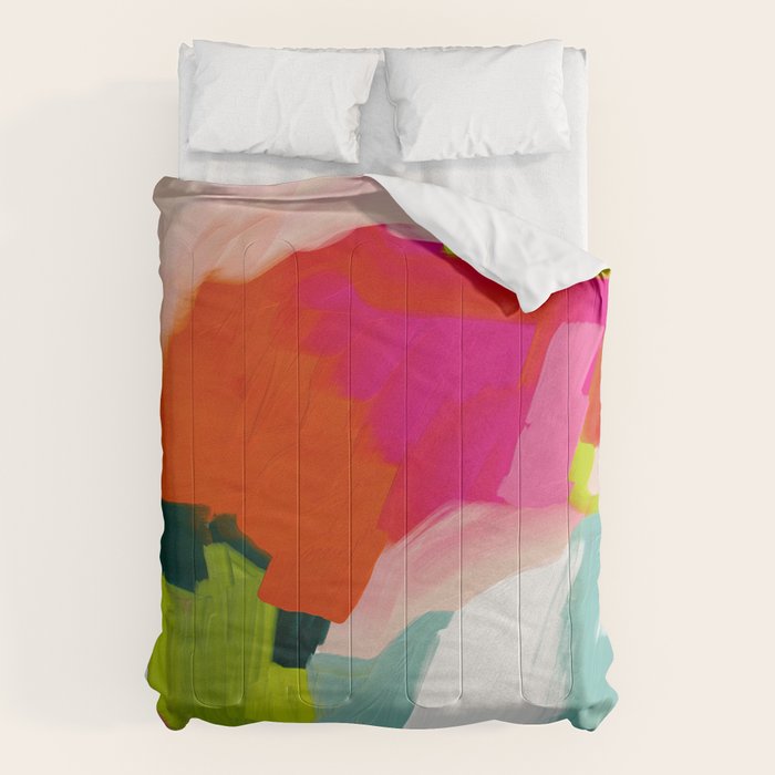 abstract pink art Comforter Gallery Image 6