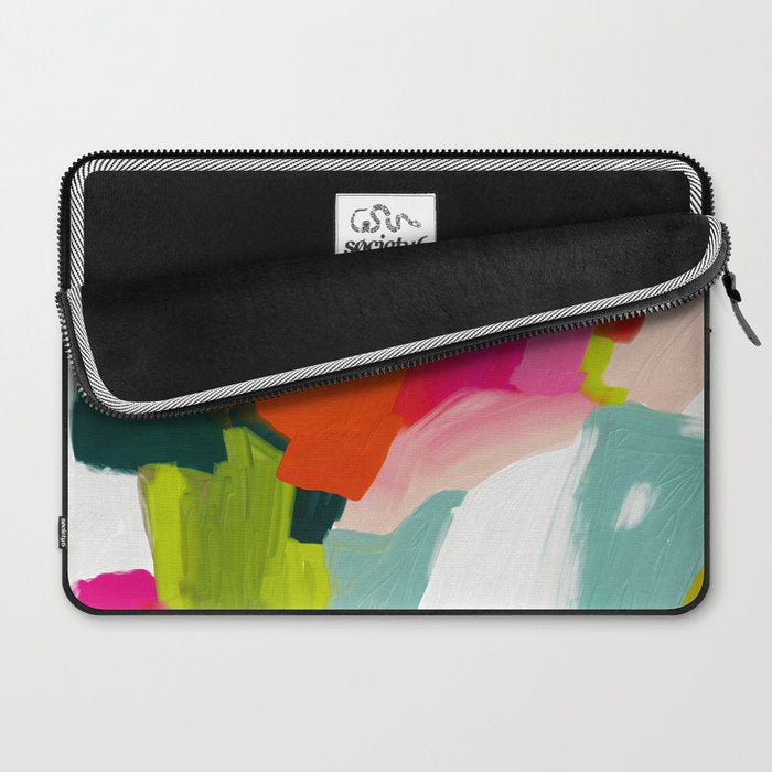 abstract pink art Laptop Sleeve Gallery Image 2