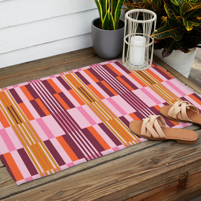 Striped Joy Outdoor Rug Gallery Image 2
