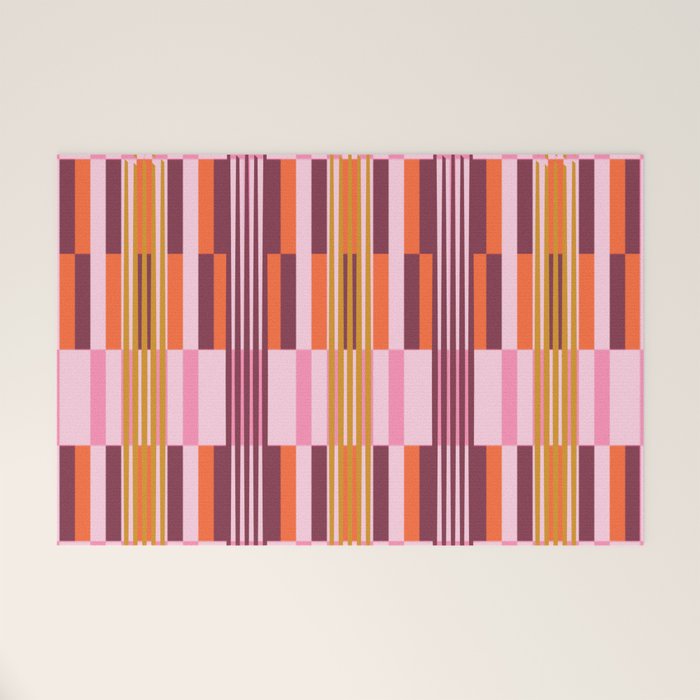 Striped Joy Welcome Mat Gallery Image 1