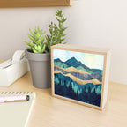 Blue Forest Mini Art Print Gallery Image 2