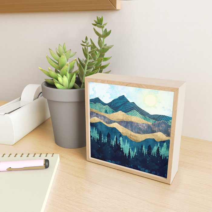 Blue Forest Mini Art Print Gallery Image 2