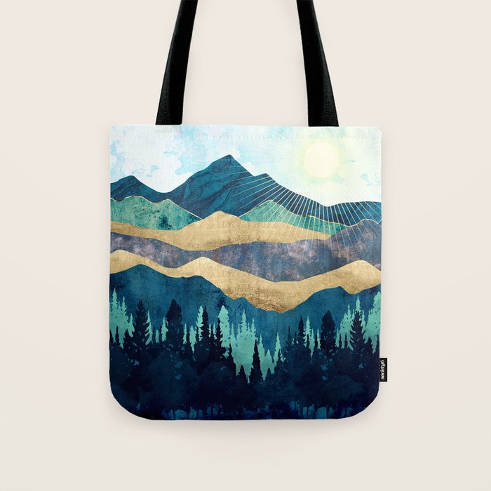 Blue Forest Tote Bag Gallery Image 1