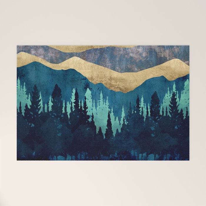 Blue Forest Welcome Mat Gallery Image 1