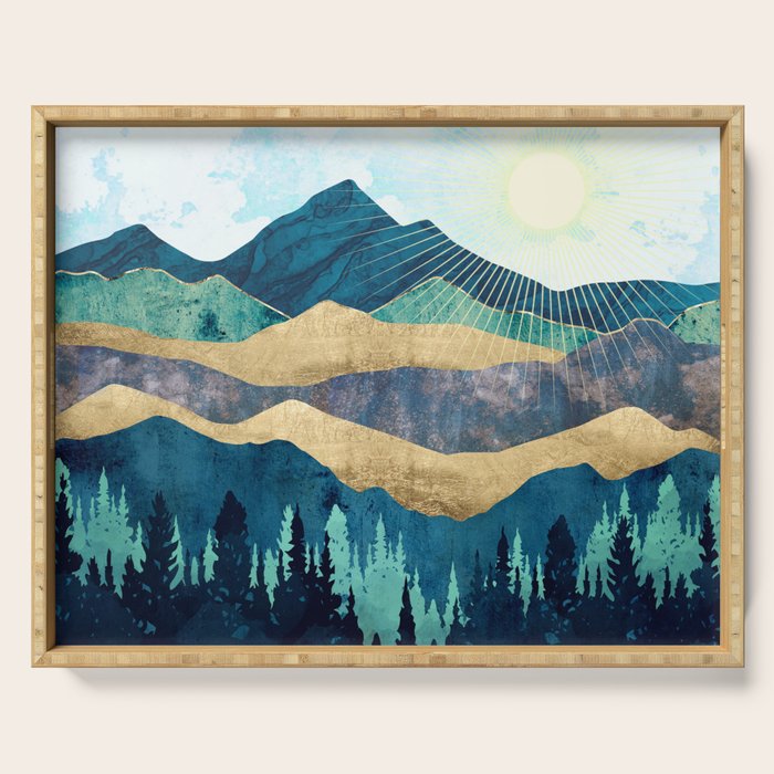 Blue Forest Serving Tray Gallery Image 1