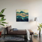 Blue Forest Wood Wall Art Gallery Image 2