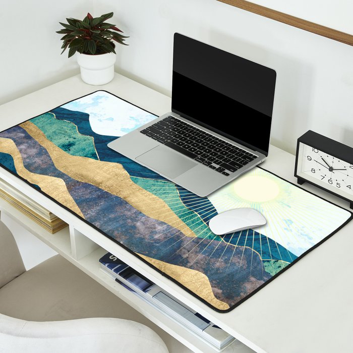 Blue Forest Desk Mat Gallery Image 2