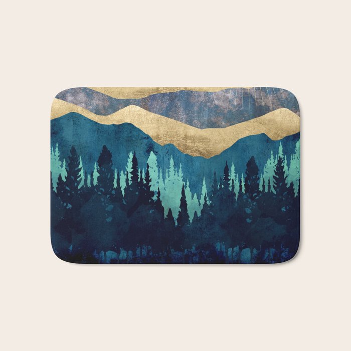Blue Forest Bath Mat Gallery Image 1