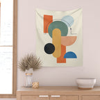Geometric Color Play 01 Wall Tapestry Gallery Image 2
