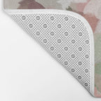 Spring Flurry - Sage Mint Green Fuchsia Blush Pink Abstract Flower Wall Art, Springtime Painting Bath Mat Gallery Image 2