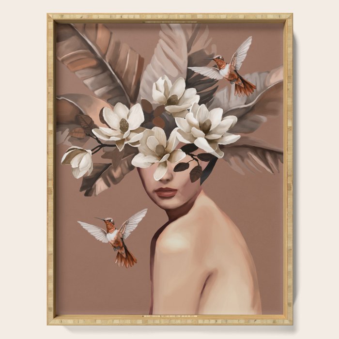 Hummingbird Whispers 2 Serving Tray Gallery Image 1