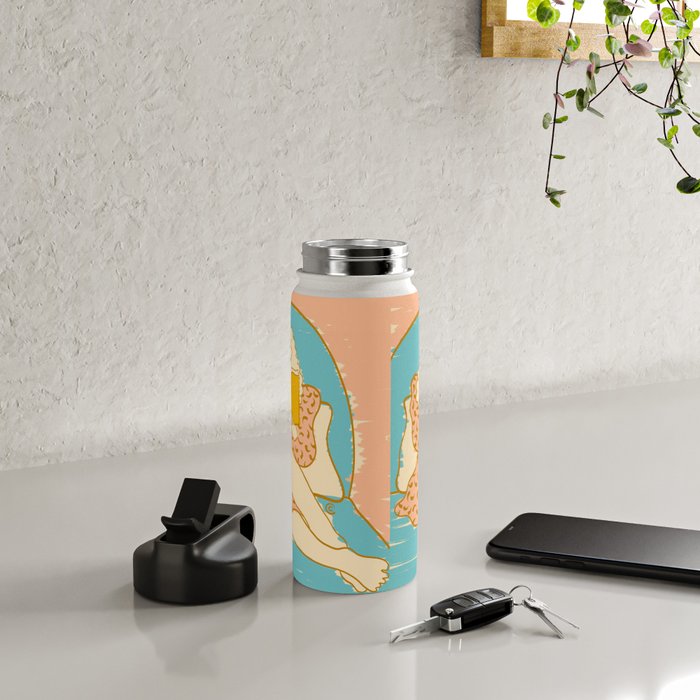 Portrait of a Woman Reading - Quiet Time 3 Water Bottle Gallery Image 4