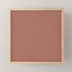 Earth Tone Dusty Clay Solid Color Mini Art Print Gallery Image 1