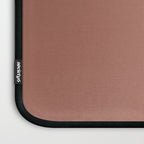 Earth Tone Dusty Clay Solid Color Laptop Sleeve Gallery Image 3
