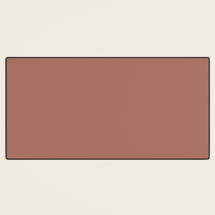 Earth Tone Dusty Clay Solid Color Desk Mat Gallery Image 3