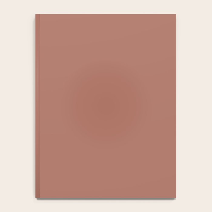 Earth Tone Dusty Clay Solid Color Notebook Gallery Image 4