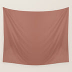 Earth Tone Dusty Clay Solid Color Wall Tapestry Gallery Image 4