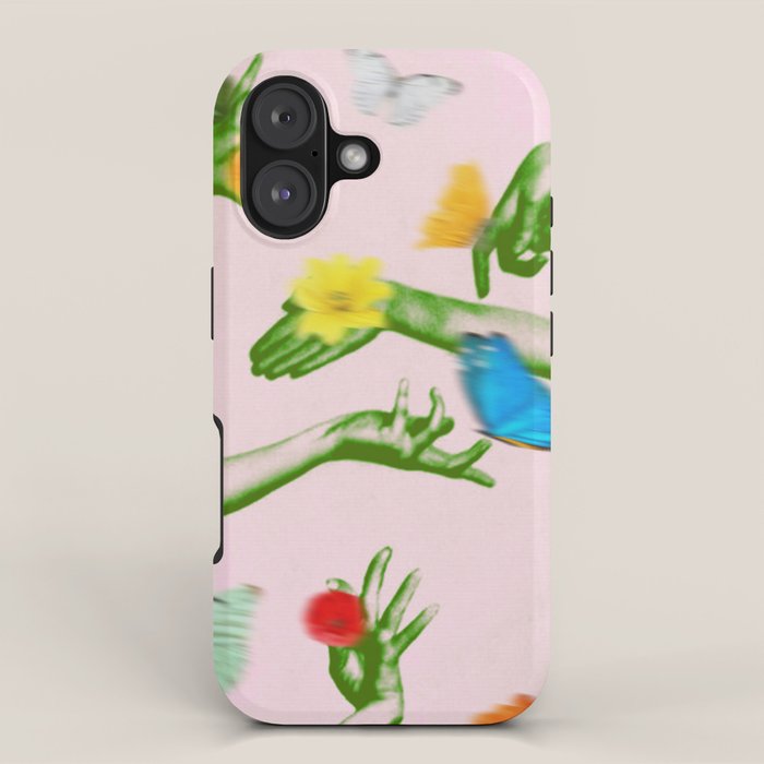 Jewels in Pink and Green iPhone Case Gallery Image 1