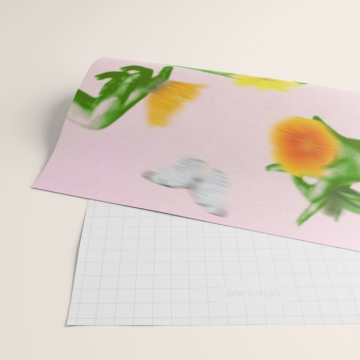 Jewels in Pink and Green Wrapping Paper Gallery Image 2