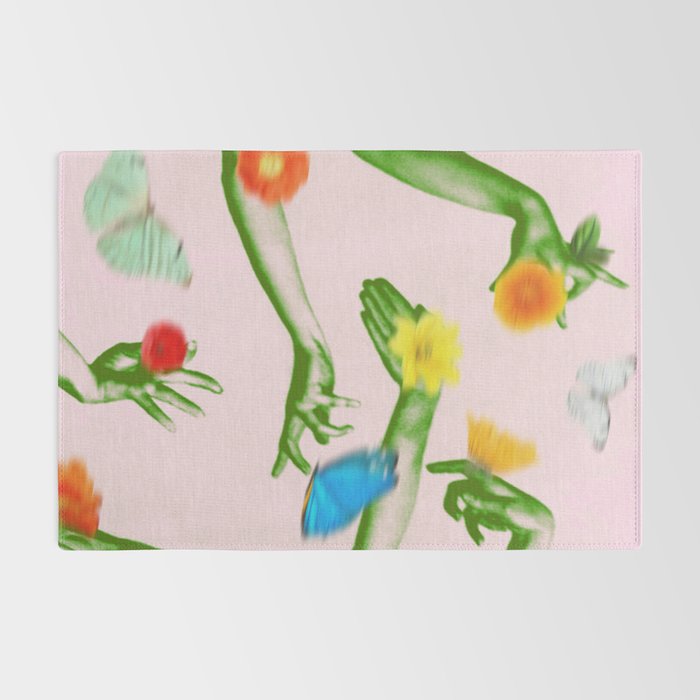 Jewels in Pink and Green Rug Gallery Image 2