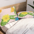 Jewels in Pink and Green Pillow Sham Gallery Image 2