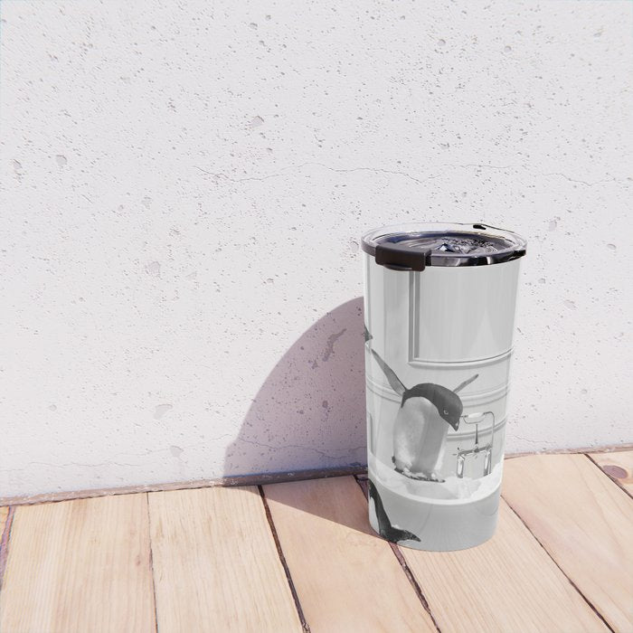 Penguin in Bathtub Travel Mug Gallery Image 4