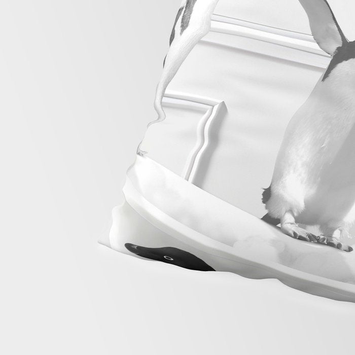 Penguin in Bathtub Pillow Sham Gallery Image 4